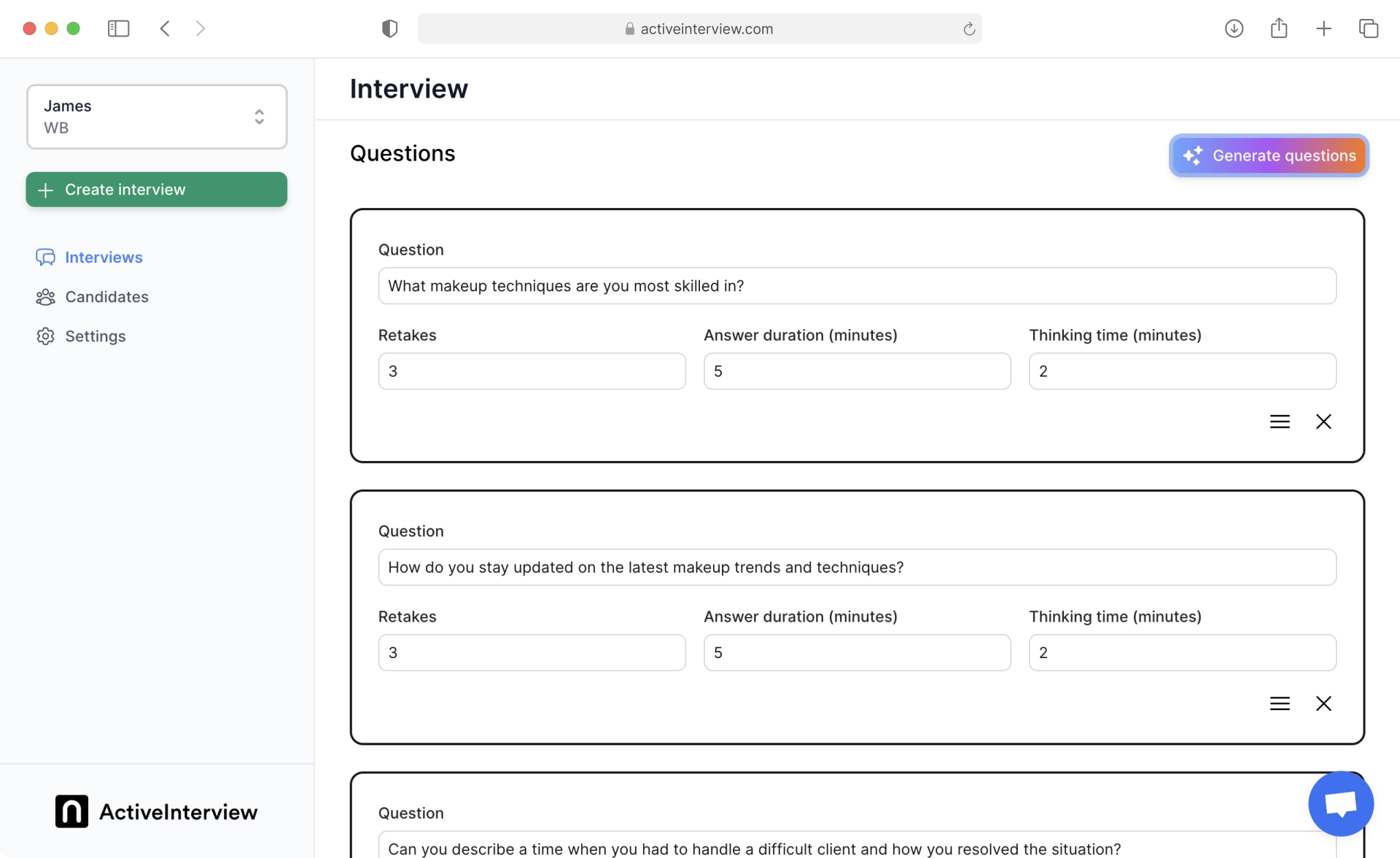 AI-assisted job listing creation